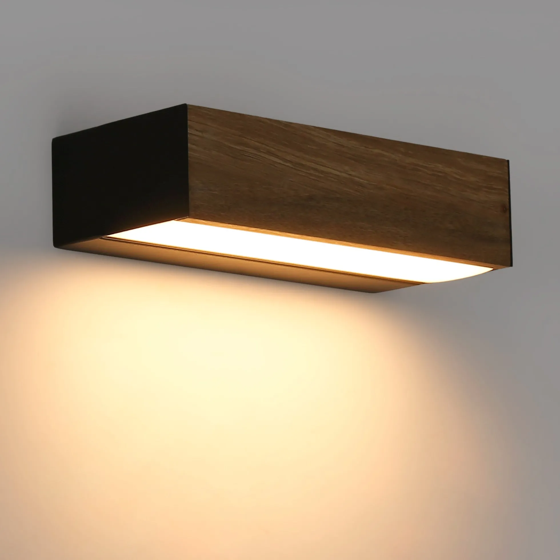 Aplique pared madera "VACC" - 7W - 2700K - 20cm