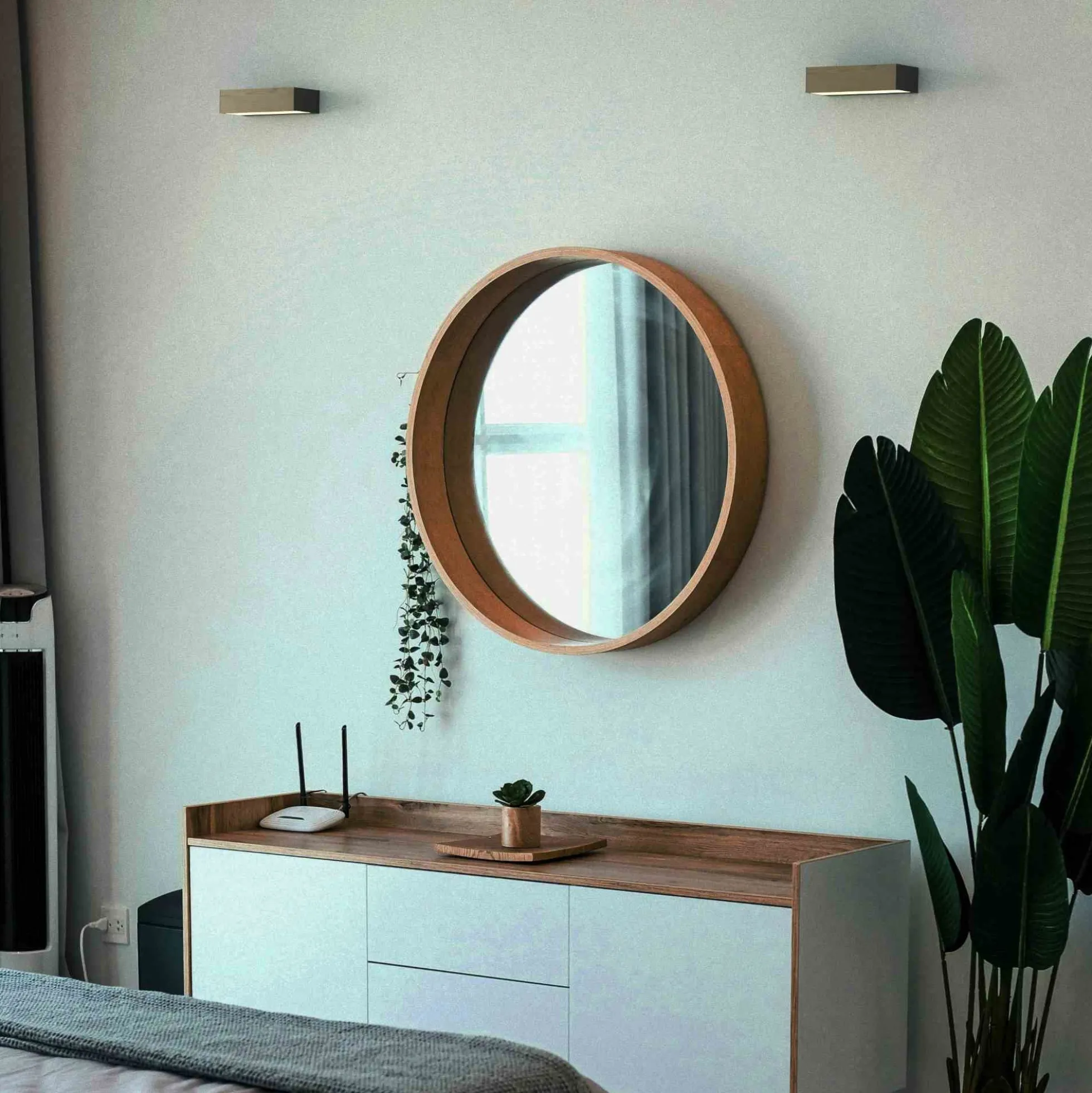 Aplique pared madera "VACC" - 7W - 2700K - 20cm