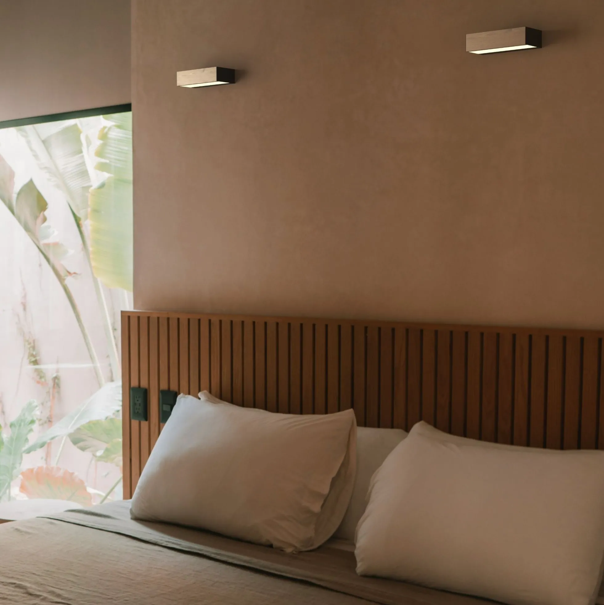 Aplique pared madera "VACC" - 7W - 2700K - 20cm