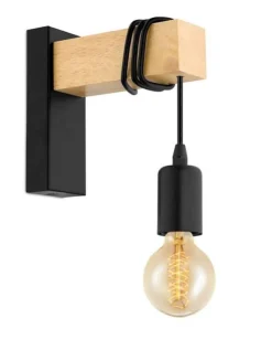 Apliques de pared rústicos de madera 