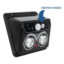 Aplique solar exterior de pared con sensor PIR - 1W (2x0,5W) - IP44
