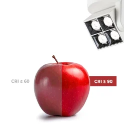 Aplique techo LED cuadrado orientable 8W - CCT - UGR18 - Chip OSRAM - Driver KGP