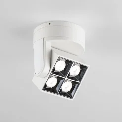 Aplique techo LED cuadrado orientable 8W - CCT - UGR18 - Chip OSRAM - Driver KGP