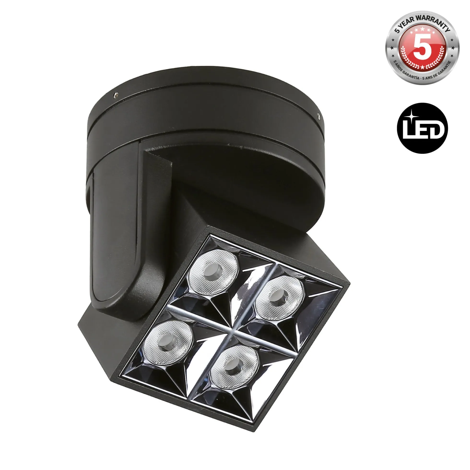 Aplique techo LED cuadrado orientable 8W - CCT - UGR18 - Chip OSRAM - Driver KGP