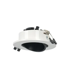 Aro downlight circular basculante para bombilla GU10 / MR16 - Bajo UGR - Corte Ø75 mm
