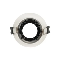 Aro downlight circular basculante para bombilla GU10 / MR16 - Bajo UGR - Corte Ø75 mm