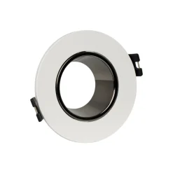 Aro downlight circular basculante para bombilla GU10 / MR16 - Bajo UGR - Corte Ø75 mm