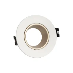 Aro downlight circular basculante para bombilla GU10 / MR16 - Bajo UGR - Corte Ø75 mm