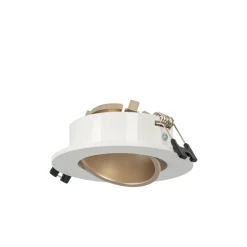 Aro downlight circular basculante para bombilla GU10 / MR16 - Bajo UGR - Corte Ø75 mm