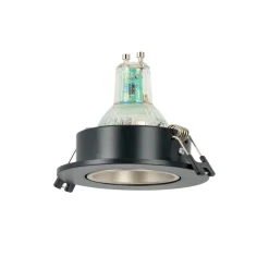 Aro downlight circular basculante para bombilla GU10 / MR16 - Bajo UGR - Corte Ø75 mm