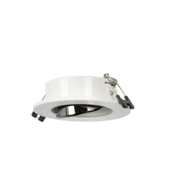 Aro downlight circular basculante para bombilla GU10 / MR16 - Bajo UGR - Corte Ø75 mm