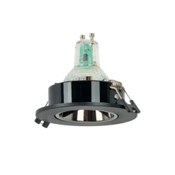 Aro downlight circular basculante para bombilla GU10 / MR16 - Bajo UGR - Corte Ø75 mm