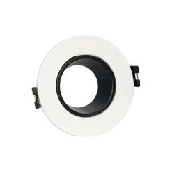 Aro downlight circular basculante para bombilla GU10 / MR16 - Bajo UGR - Corte Ø75 mm
