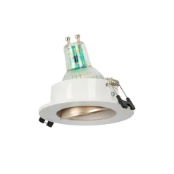 Aro downlight circular basculante para bombilla GU10 / MR16 - Bajo UGR - Corte Ø75 mm