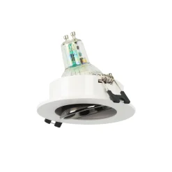 Aro downlight circular basculante para bombilla GU10 / MR16 - Bajo UGR - Corte Ø75 mm