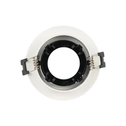 Aro downlight circular basculante para bombilla GU10 / MR16 - Bajo UGR - Corte Ø75 mm