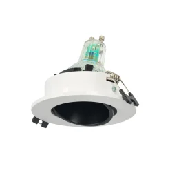 Aro downlight circular basculante para bombilla GU10 / MR16 - Bajo UGR - Corte Ø75 mm