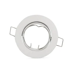 Aro downlight circular basculante para bombilla GU10 / MR16 - Corte Ø72 mm