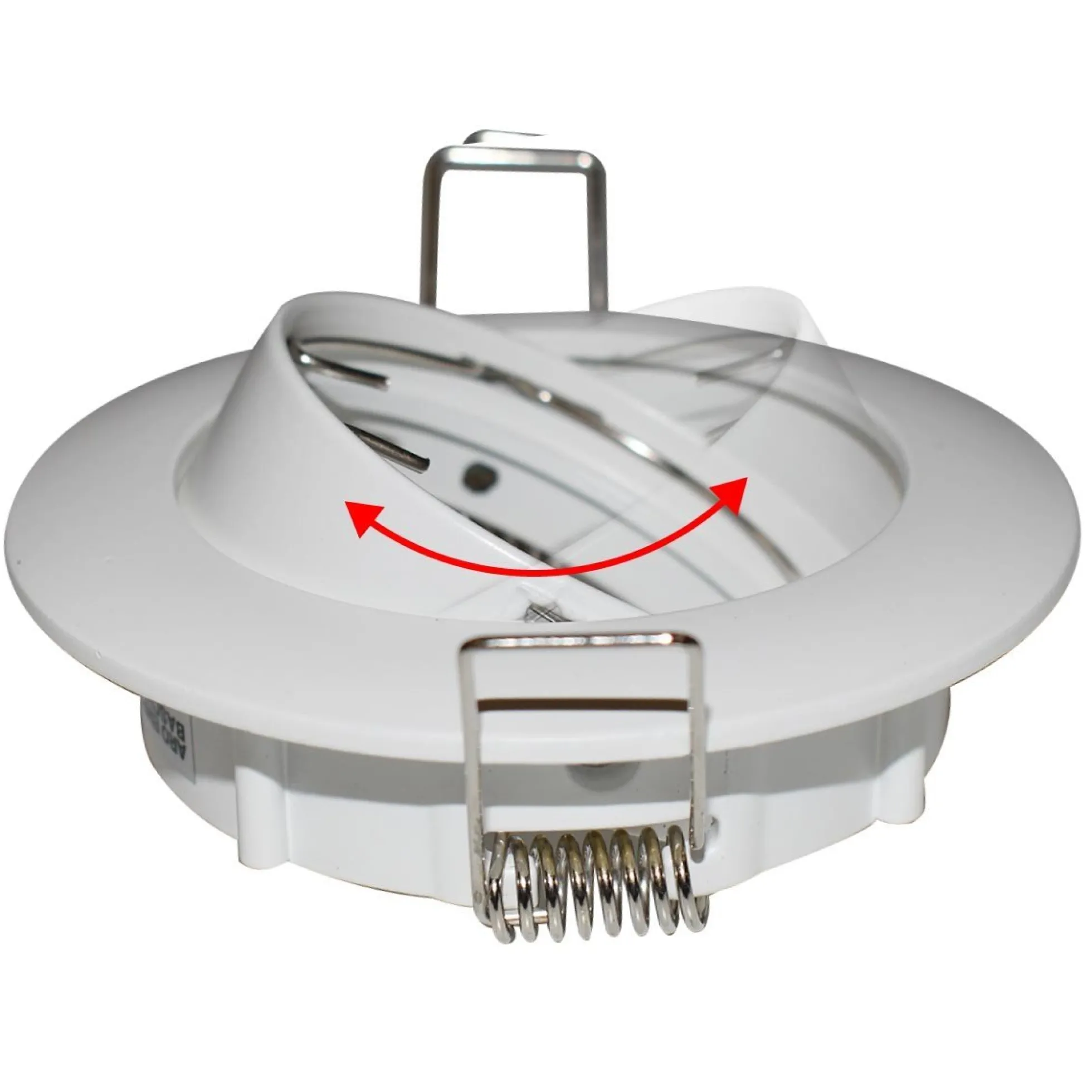 Aro downlight circular basculante para bombilla GU10 / MR16 - Corte Ø72 mm