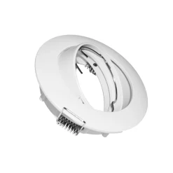 Aro downlight circular basculante para bombilla GU10 / MR16 - Corte Ø72 mm