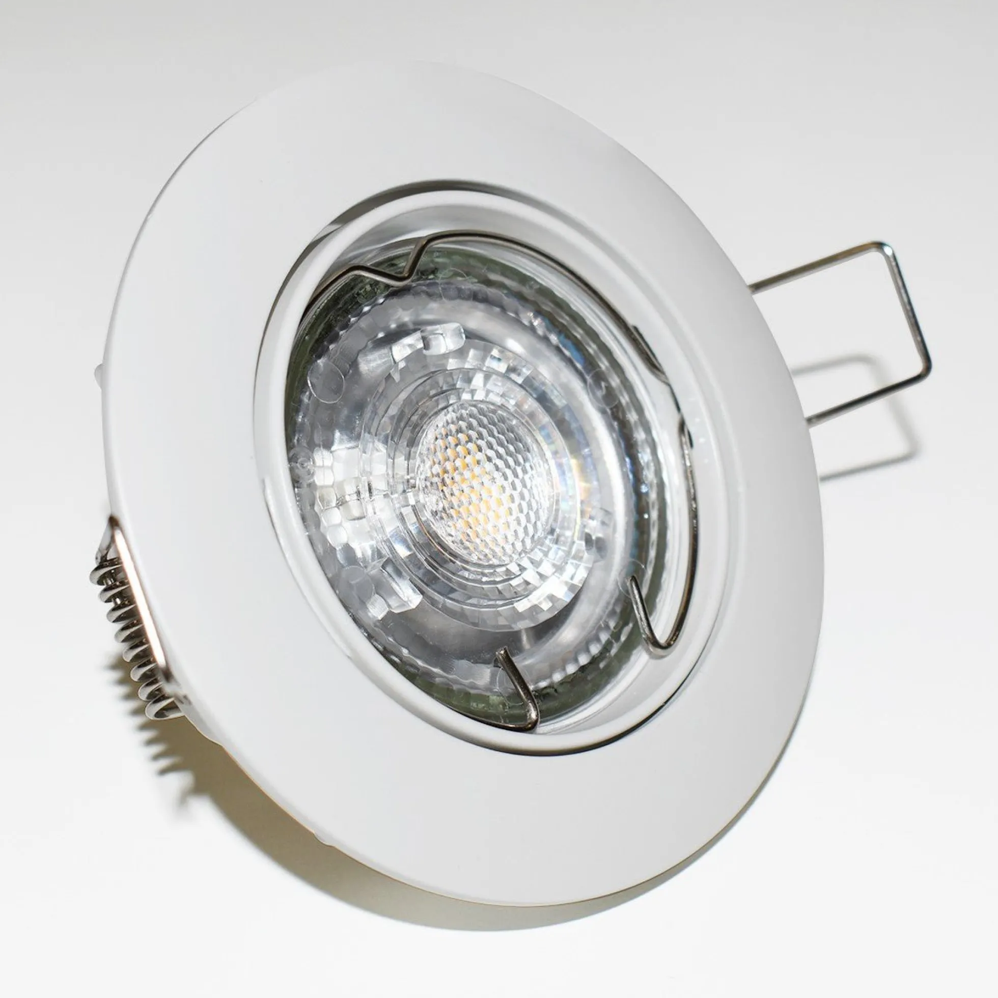 Aro downlight circular basculante para bombilla GU10 / MR16 - Corte Ø72 mm