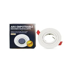 Aro downlight circular basculante PREMIUM para bombilla LED GU10