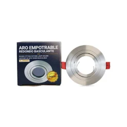 Aro downlight circular basculante PREMIUM para bombilla LED GU10