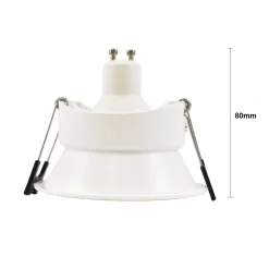 Aro downlight circular para bombilla GU10 / MR16 - Bajo UGR - Corte Ø 85 mm