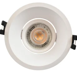 Aro downlight circular para bombilla GU10 / MR16 - Bajo UGR - Corte Ø 85 mm