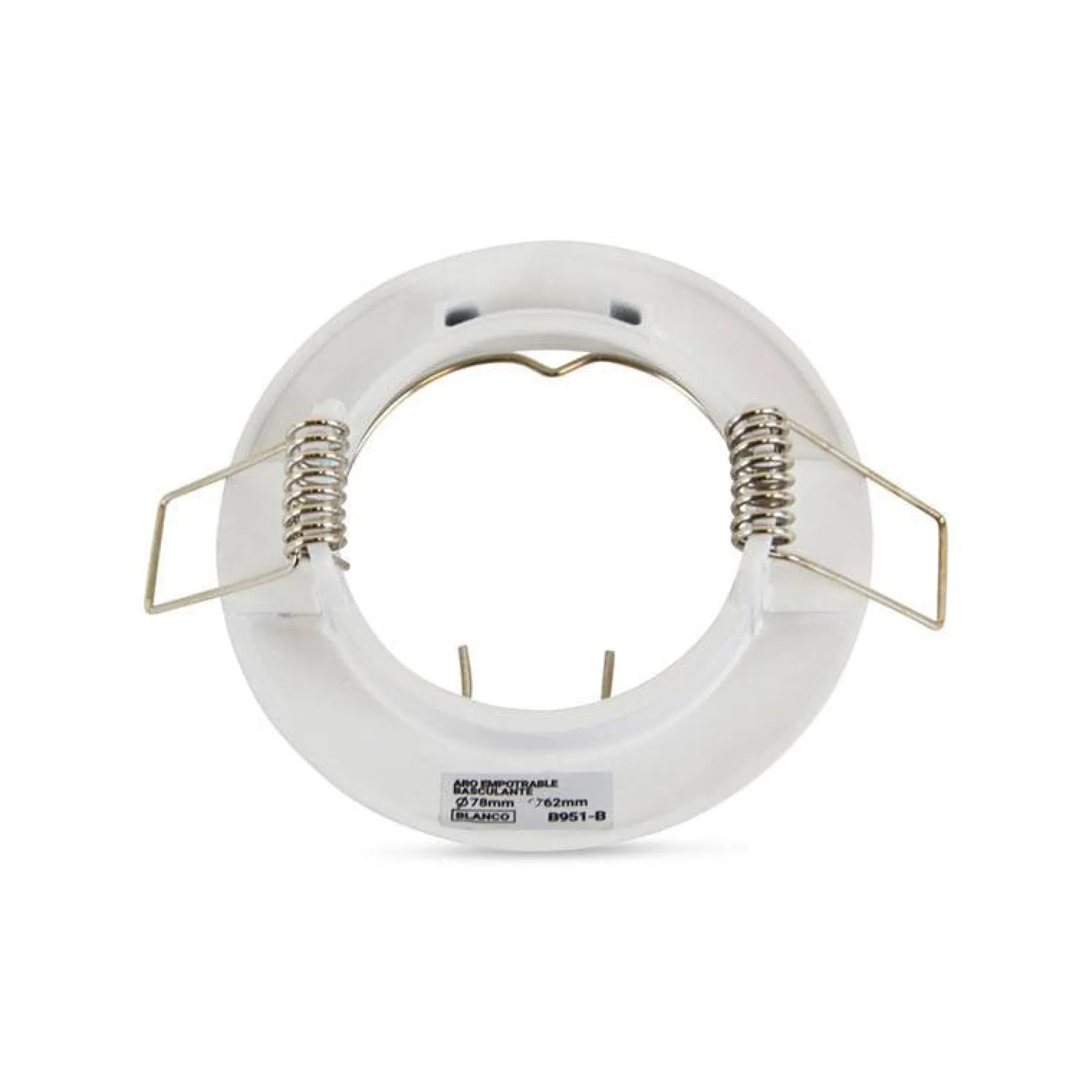 Aro downlight circular para bombilla GU10 / MR16 - Corte Ø62 mm
