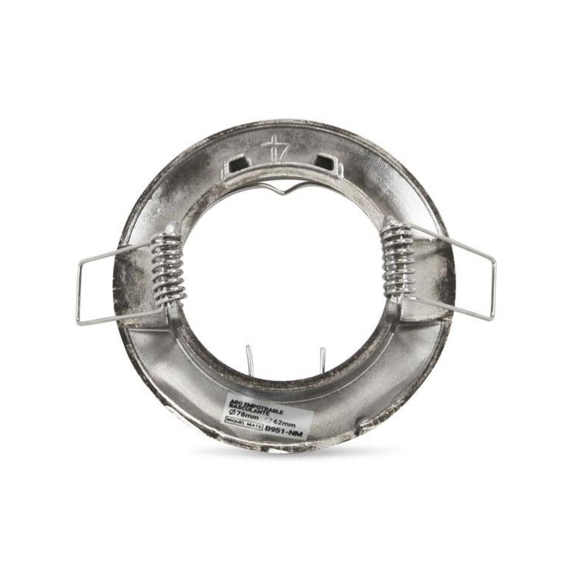 Aro downlight circular para bombilla GU10 / MR16 - Corte Ø62 mm