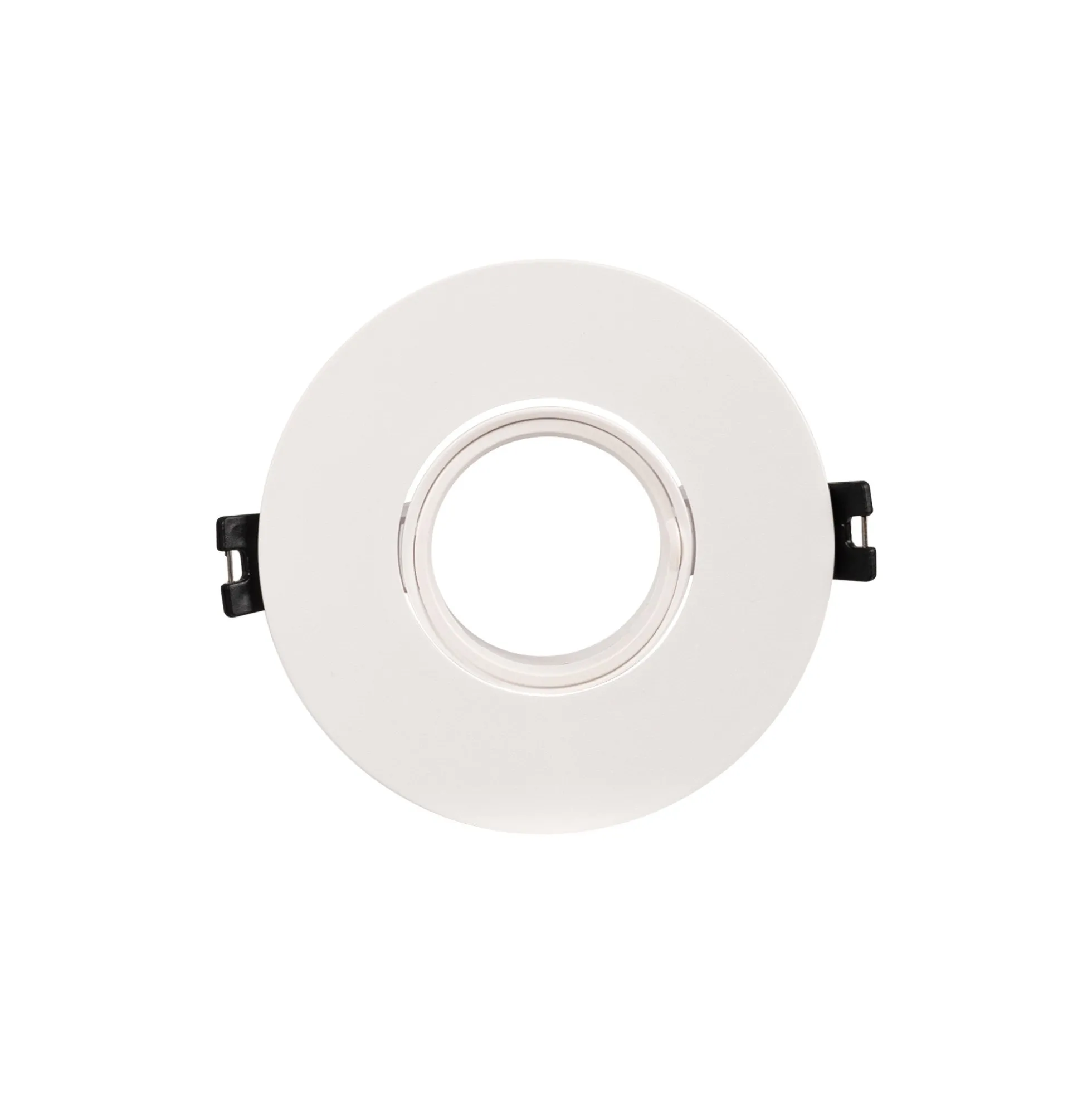 Aro downlight circular policarbonato basculante para bombilla GU10 / MR16 - Corte Ø75 mm