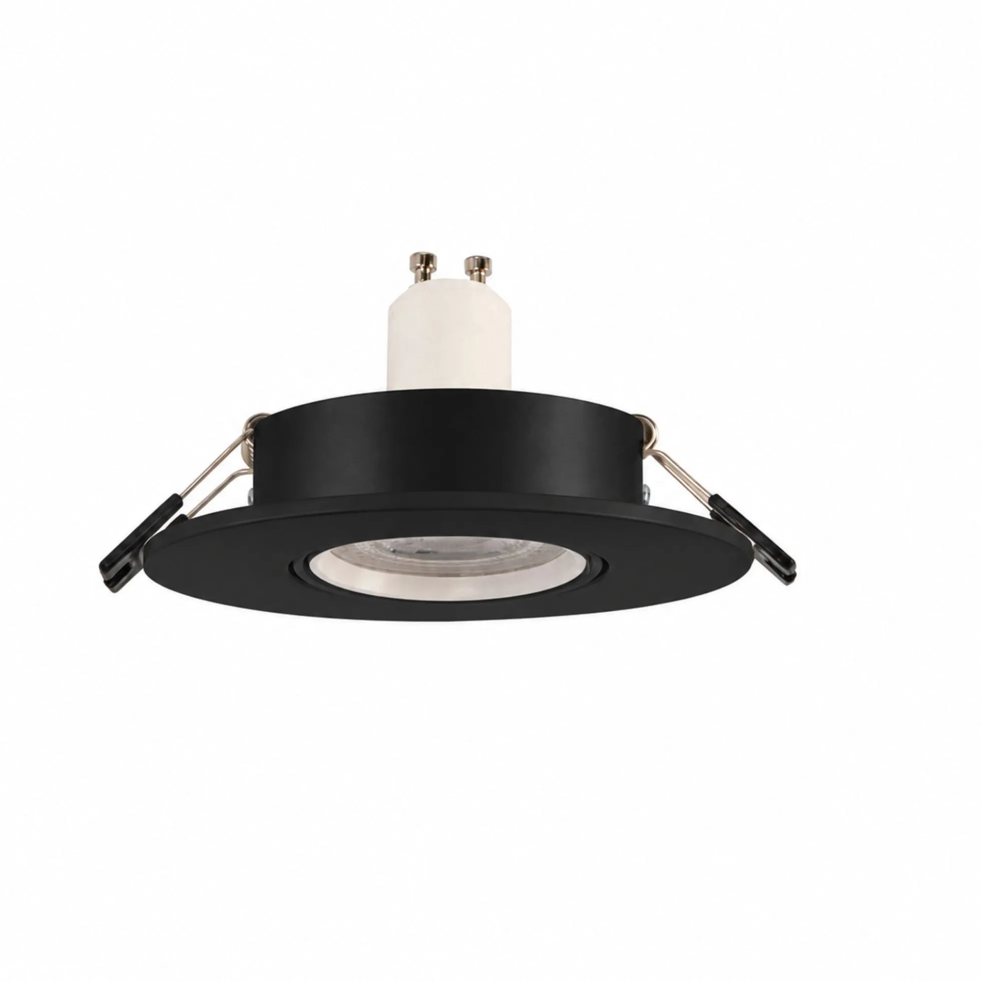Aro downlight circular policarbonato basculante para bombilla GU10 / MR16 - Corte Ø75 mm