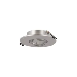 Aro downlight circular policarbonato basculante para bombilla GU10 / MR16 - Corte Ø75 mm