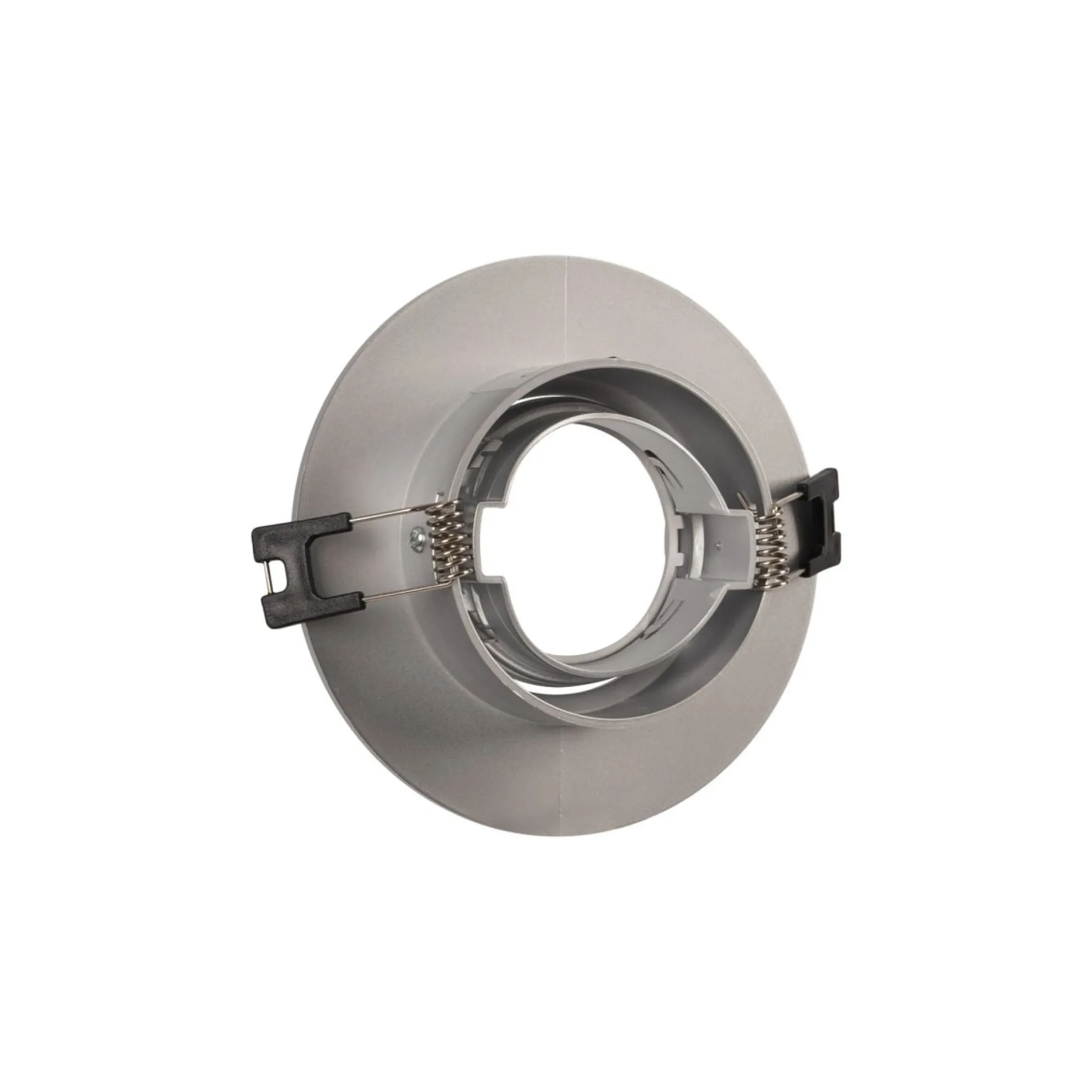 Aro downlight circular policarbonato basculante para bombilla GU10 / MR16 - Corte Ø75 mm