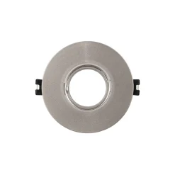 Aro downlight circular policarbonato basculante para bombilla GU10 / MR16 - Corte Ø75 mm