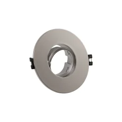 Aro downlight circular policarbonato basculante para bombilla GU10 / MR16 - Corte Ø75 mm