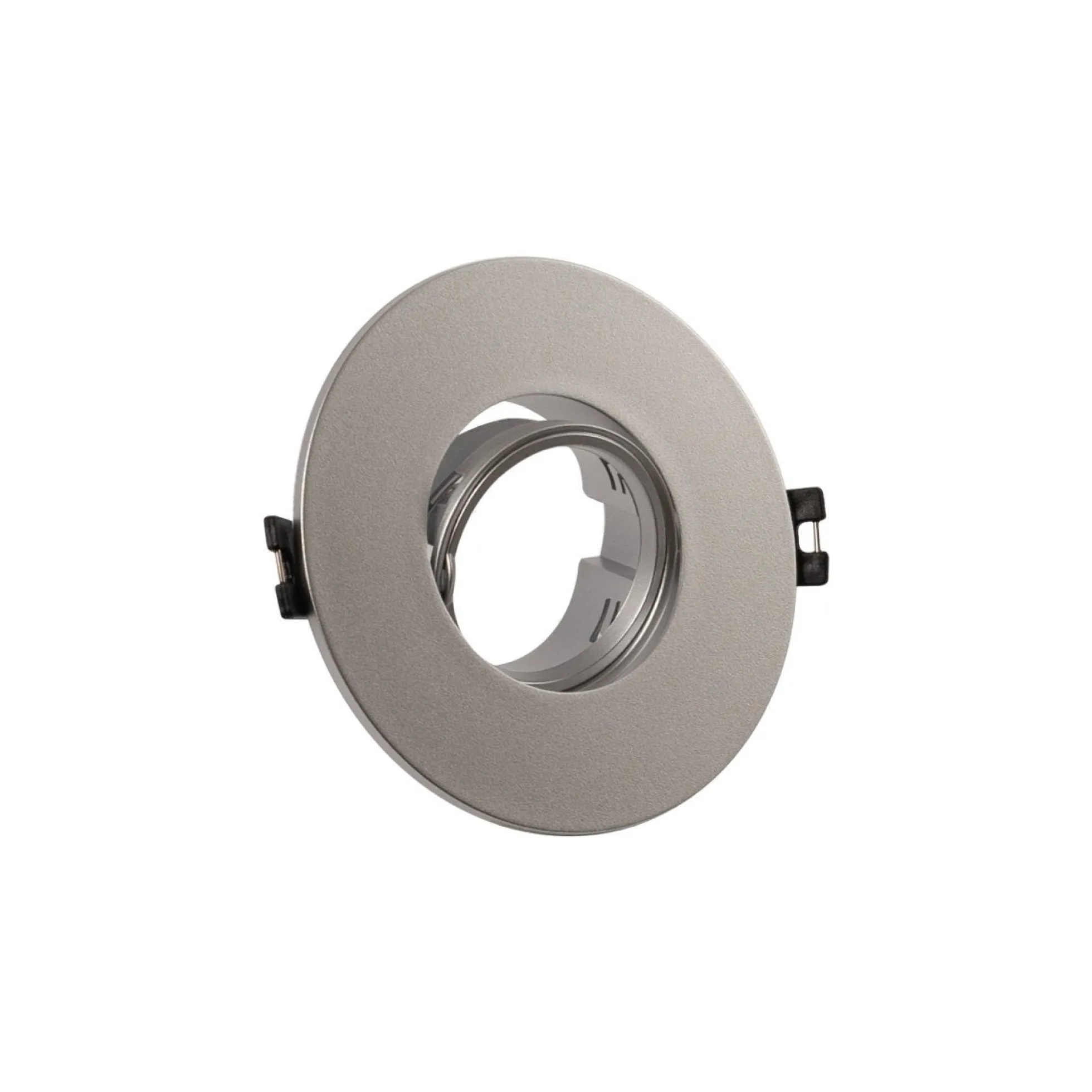 Aro downlight circular policarbonato basculante para bombilla GU10 / MR16 - Corte Ø75 mm