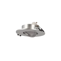 Aro downlight circular policarbonato basculante para bombilla GU10 / MR16 - Corte Ø75 mm
