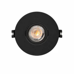 Aro downlight circular policarbonato basculante para bombilla GU10 / MR16 - Corte Ø75 mm