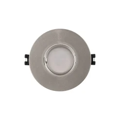 Aro downlight circular policarbonato basculante para bombilla GU10 / MR16 - Corte Ø75 mm