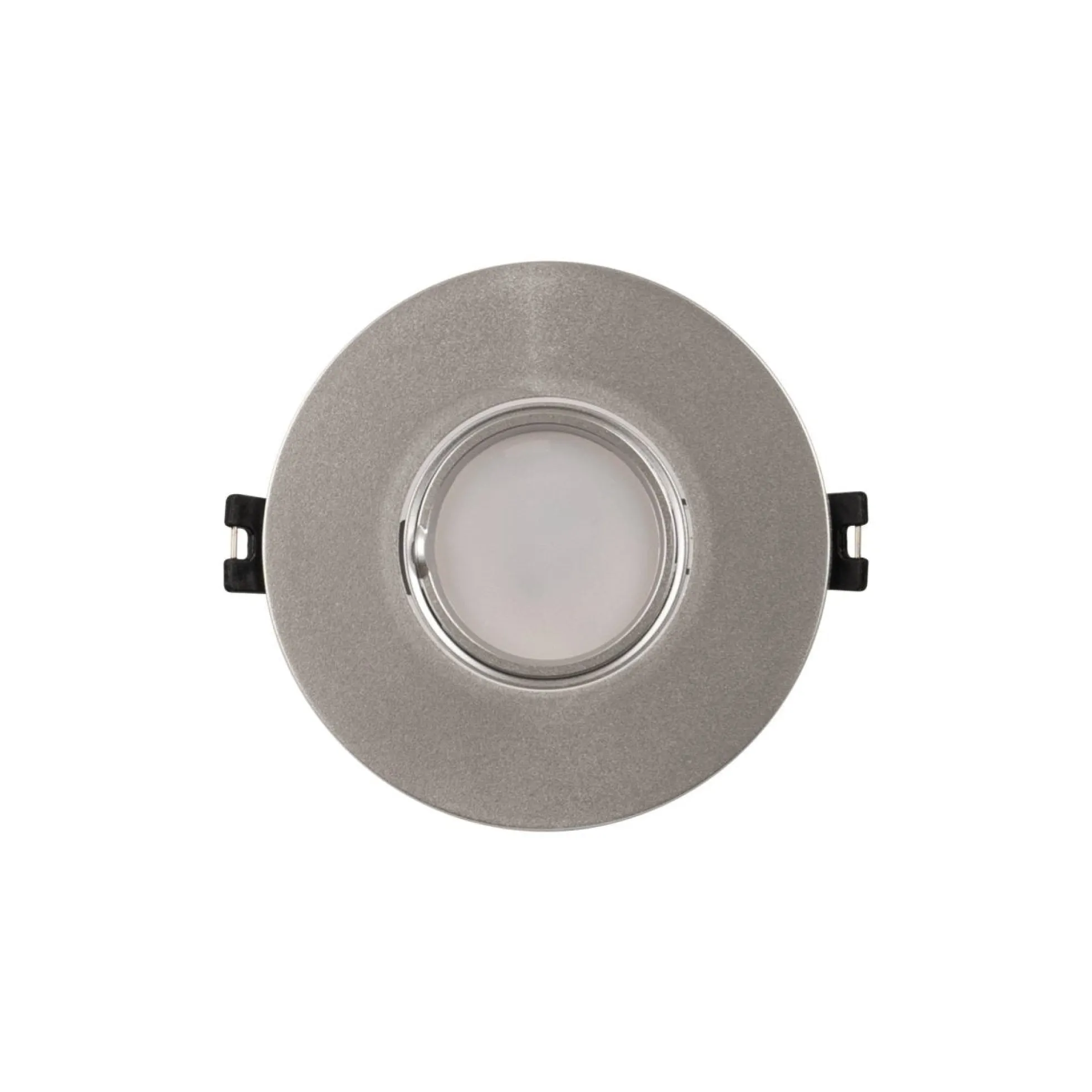 Aro downlight circular policarbonato basculante para bombilla GU10 / MR16 - Corte Ø75 mm