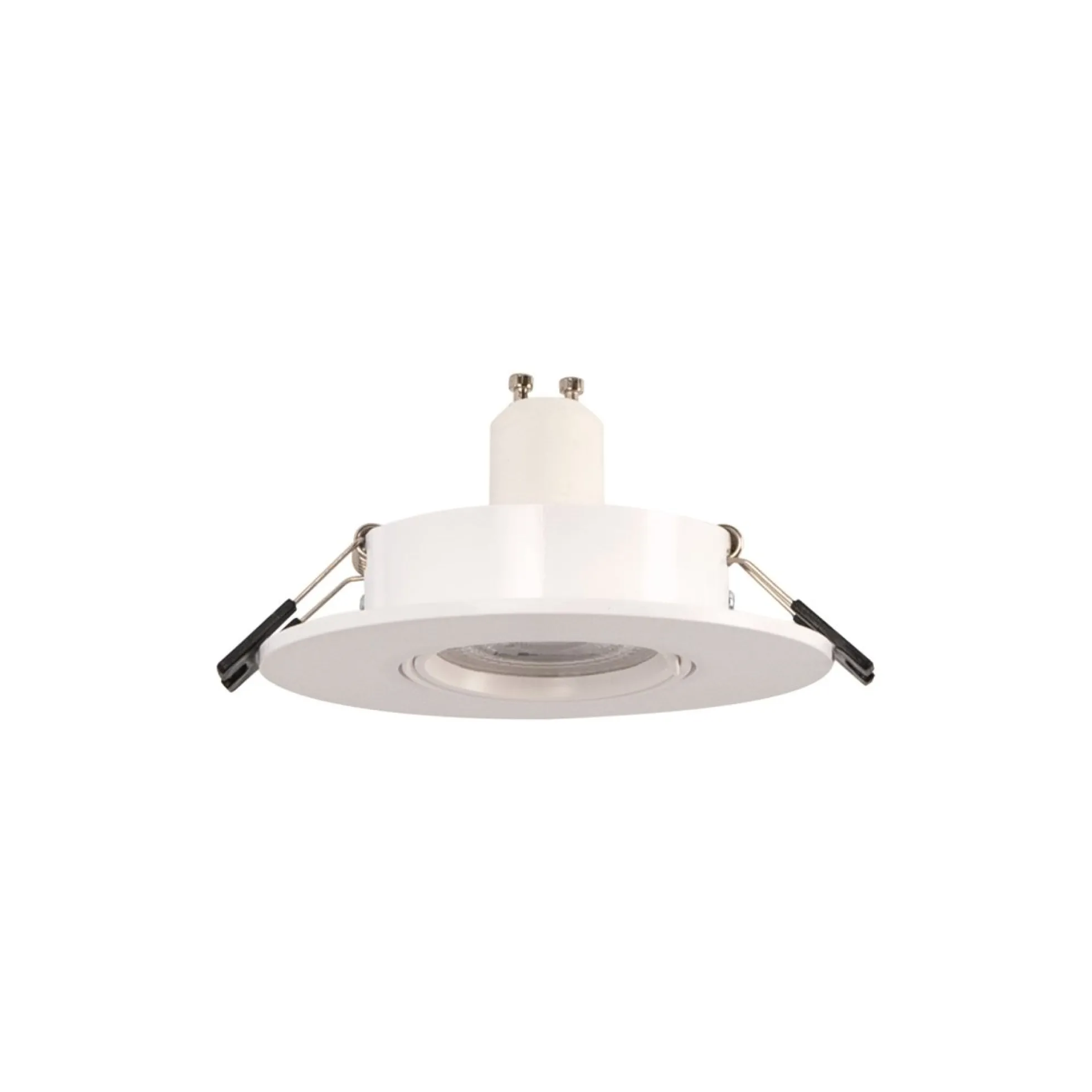 Aro downlight circular policarbonato basculante para bombilla GU10 / MR16 - Corte Ø75 mm