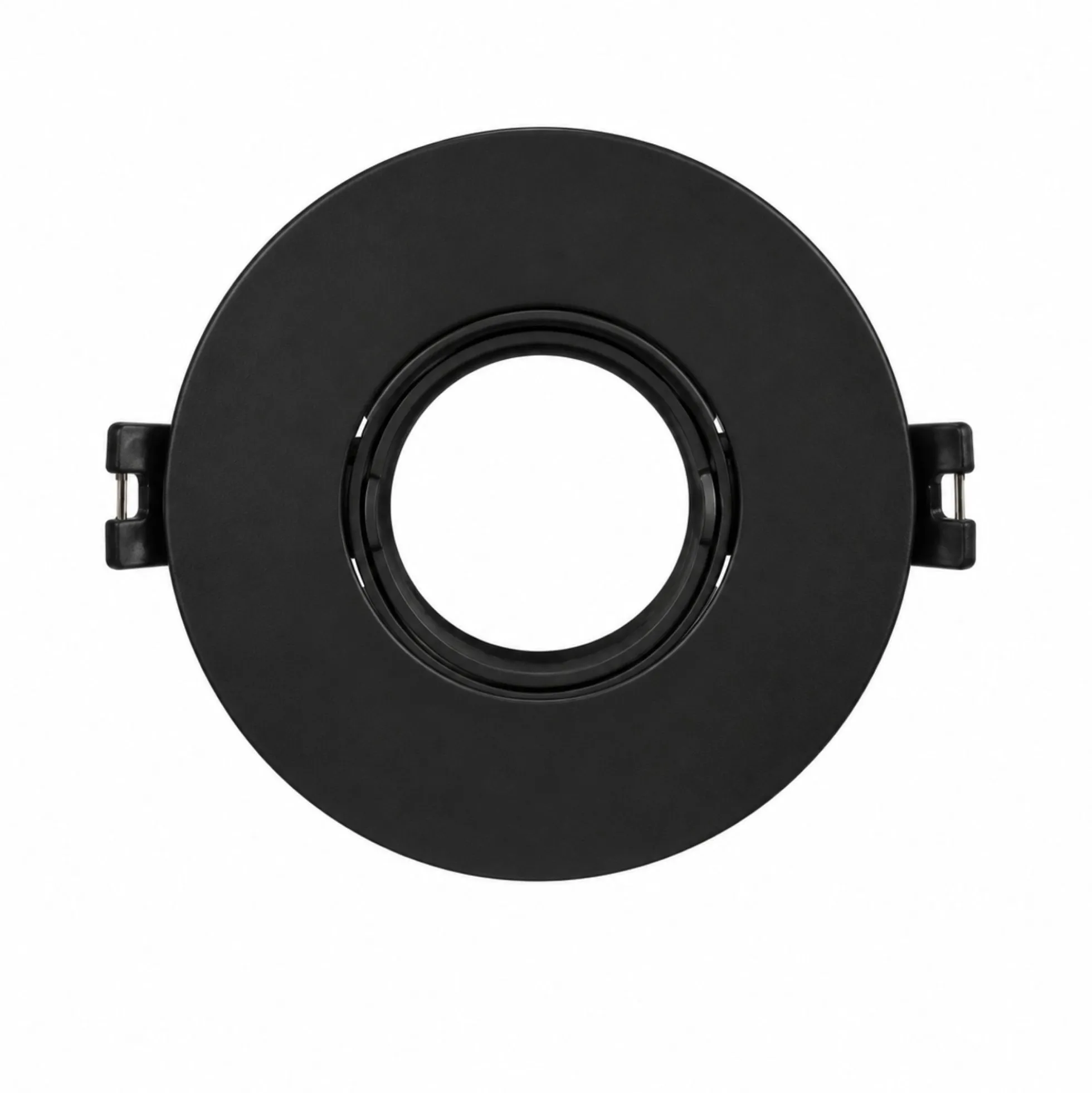 Aro downlight circular policarbonato basculante para bombilla GU10 / MR16 - Corte Ø75 mm