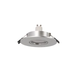 Aro downlight circular policarbonato basculante para bombilla GU10 / MR16 - Corte Ø75 mm