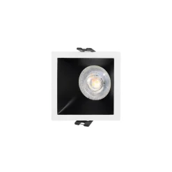Aro downlight cuadrado asimétrico - Bajo UGR - Corte 75 x 75mm