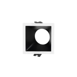 Aro downlight cuadrado asimétrico - Bajo UGR - Corte 75 x 75mm