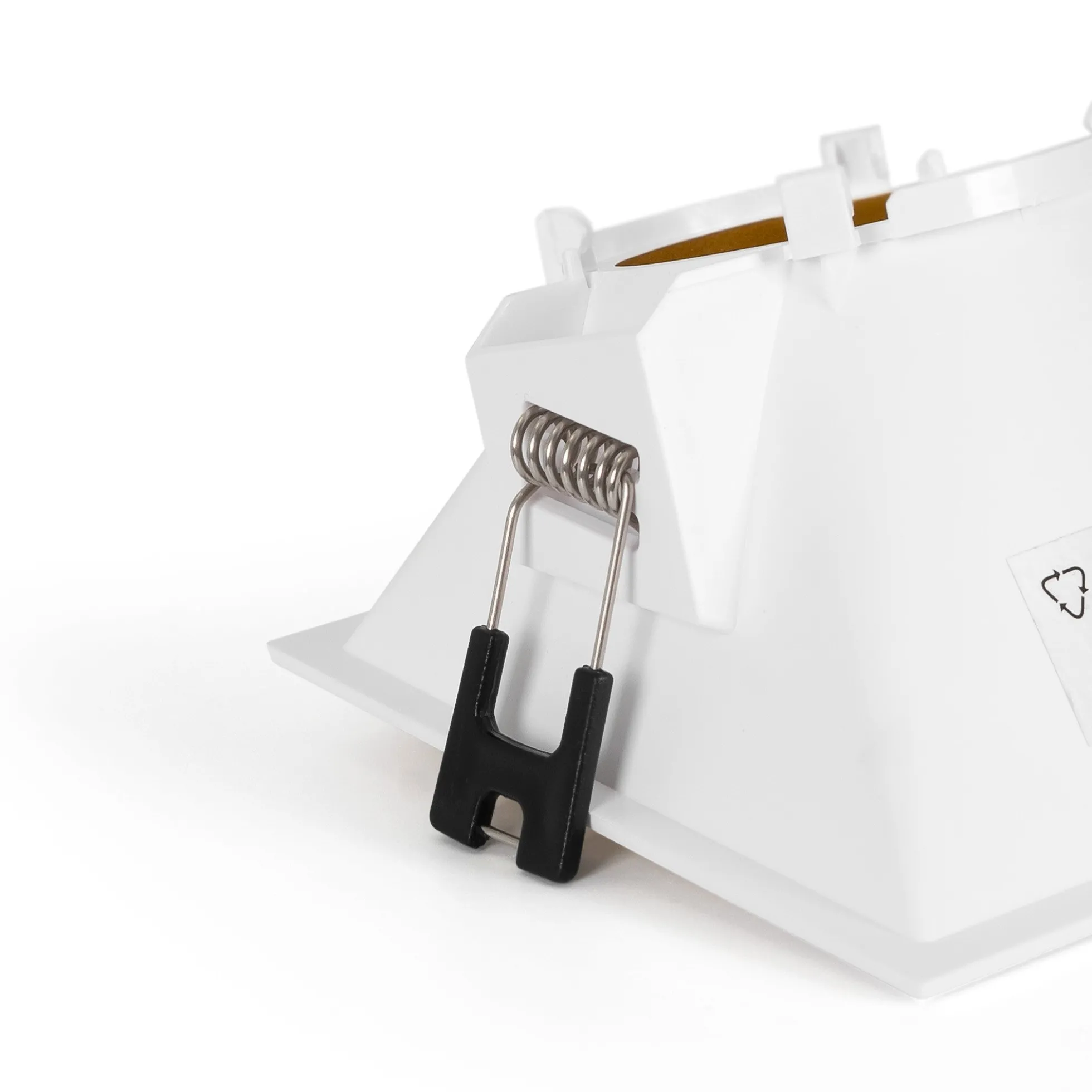 Aro downlight cuadrado asimétrico - Bajo UGR - Corte 85 x 85mm