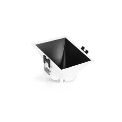 Aro downlight cuadrado asimétrico - Bajo UGR - Corte 85 x 85mm