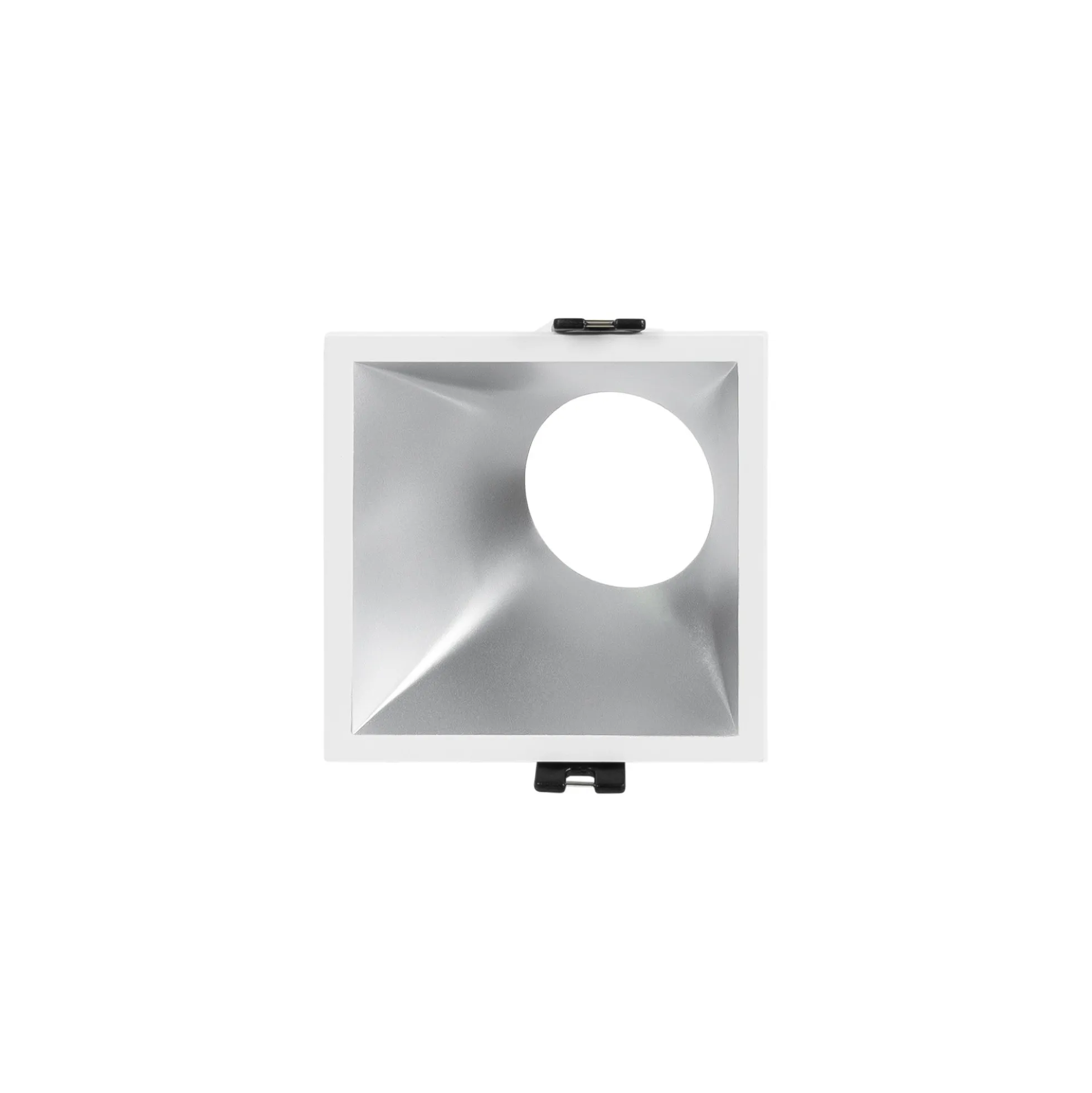 Aro downlight cuadrado asimétrico - Bajo UGR - Corte 85 x 85mm